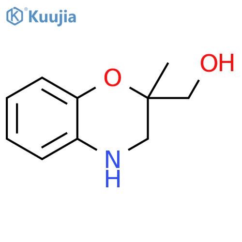 (2-methyl-3,4-dihydro-2H-1,4-benzoxazin-2-yl)methanol structure