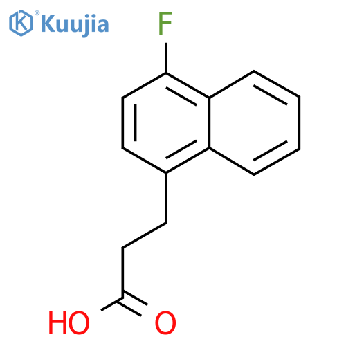 3-(4-Fluoronaphthalen-1-yl)propanoic acid structure