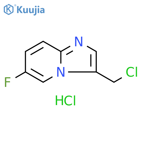 3-(chloromethyl)-6-fluoroimidazo1,2-apyridine Hydrochloride structure
