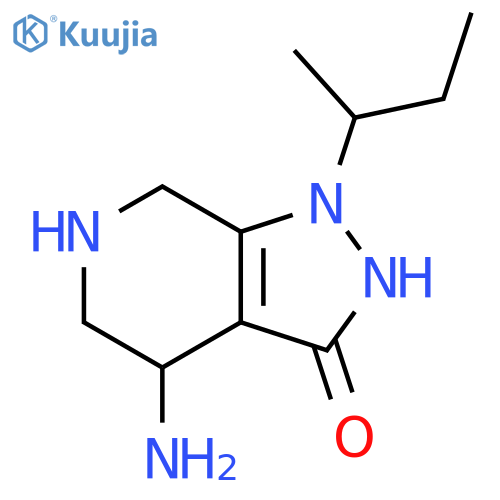 4-amino-1-(butan-2-yl)-1H,4H,5H,6H,7H-pyrazolo3,4-cpyridin-3-ol structure