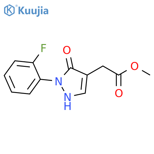 methyl 2-2-(2-fluorophenyl)-3-oxo-2,3-dihydro-1H-pyrazol-4-ylacetate structure