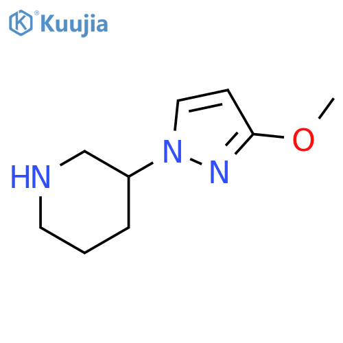 3-(3-methoxy-1H-pyrazol-1-yl)piperidine structure