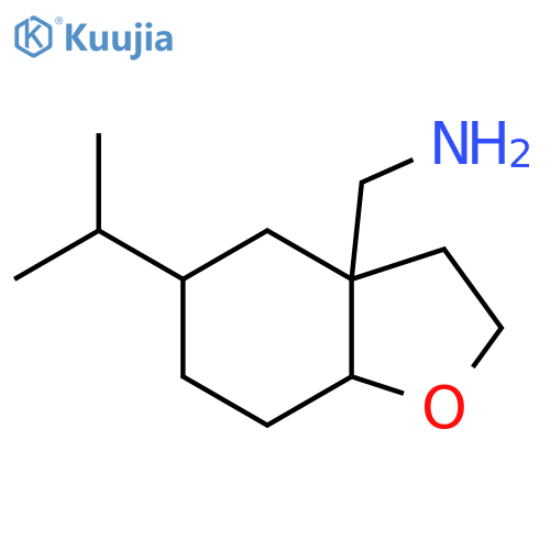 5-(propan-2-yl)-octahydro-1-benzofuran-3a-ylmethanamine structure