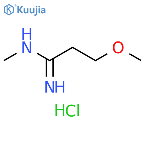 3-methoxy-N-methylpropanimidamide hydrochloride structure