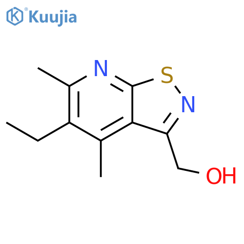 {5-ethyl-4,6-dimethyl-1,2thiazolo5,4-bpyridin-3-yl}methanol structure