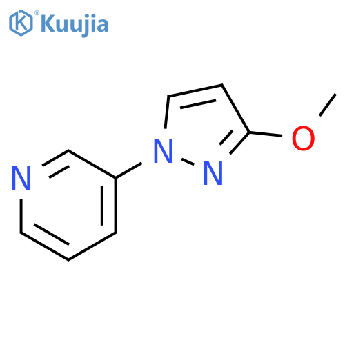 3-(3-methoxy-1H-pyrazol-1-yl)pyridine structure