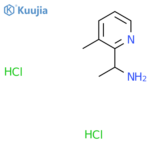 1-(3-Methylpyridin-2-yl)ethanamine dihydrochloride structure