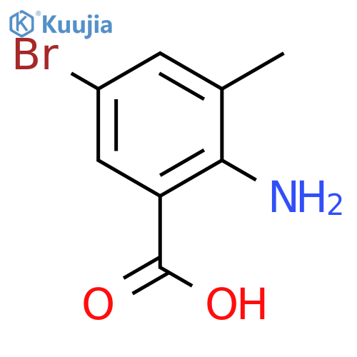 2-Amino-5-bromo-3-methylbenzoic acid structure