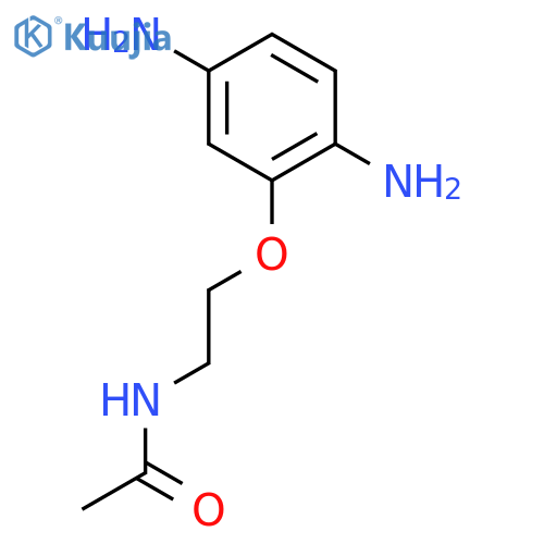 Acetamide, N-[2-(2,5-diaminophenoxy)ethyl]- structure