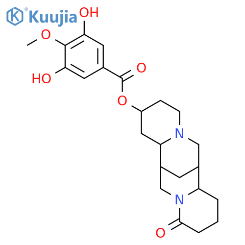 (7alpha,13beta)-2-oxospartein-13-yl 3,5-dihydroxy-4-methoxybenzoate structure