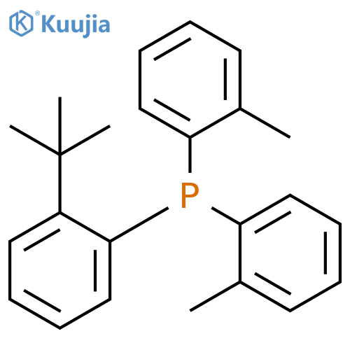 Phosphine, [2-(1,1-dimethylethyl)phenyl]bis(2-methylphenyl)- structure