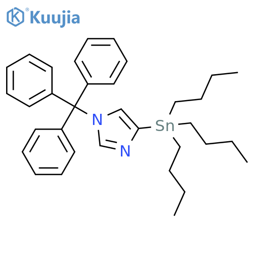 4-(Tributylstannyl)-1-tritylimidazole structure