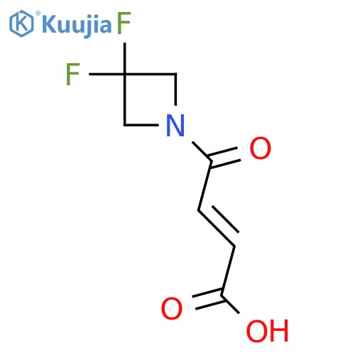 (E)-4-(3,3-difluoroazetidin-1-yl)-4-oxobut-2-enoic acid structure