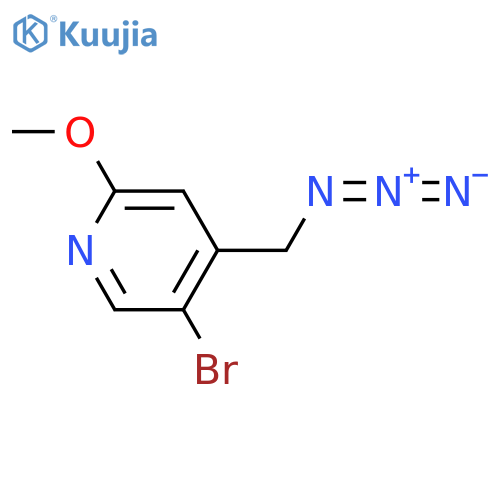 Pyridine, 4-(azidomethyl)-5-bromo-2-methoxy- structure