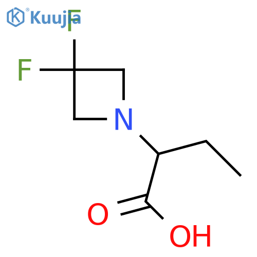 2-(3,3-Difluoroazetidin-1-yl)butanoic acid structure