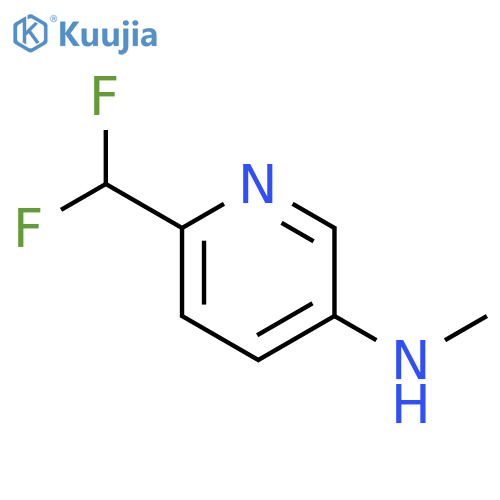 3-Pyridinamine, 6-(difluoromethyl)-N-methyl- structure
