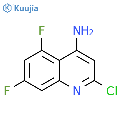 2-chloro-5,7-difluoroquinolin-4-amine structure