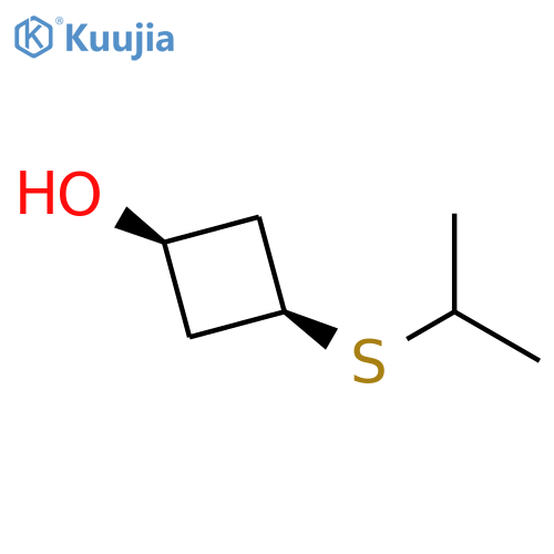 Cyclobutanol, 3-[(1-methylethyl)thio]-, cis- structure
