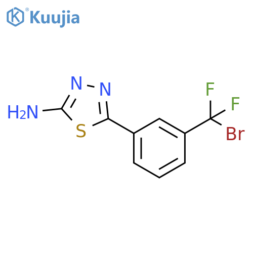 1,3,4-Thiadiazol-2-amine, 5-[3-(bromodifluoromethyl)phenyl]- structure