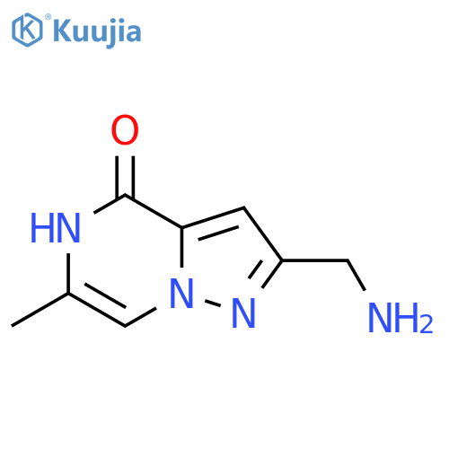2-(Aminomethyl)-6-methylpyrazolo[1,5-a]pyrazin-4-ol structure