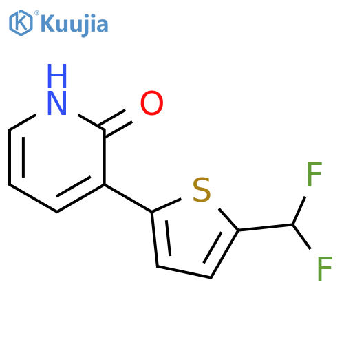 3-[5-(Difluoromethyl)-2-thienyl]pyridin-2-ol structure