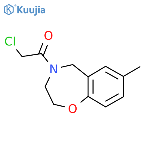 2-chloro-1-(7-methyl-2,3-dihydrobenzo[f][1,4]oxazepin-4(5H)-yl)ethan-1-one structure