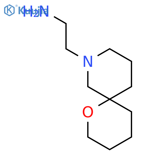 2-(1-Oxa-8-azaspiro[5.5]undecan-8-yl)ethan-1-amine structure