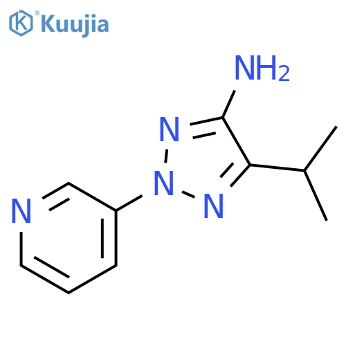 2H-1,2,3-Triazol-4-amine, 5-(1-methylethyl)-2-(3-pyridinyl)- structure