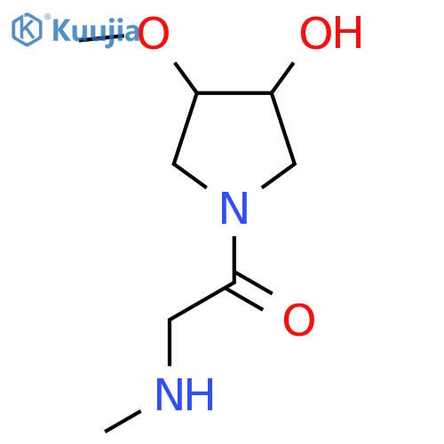 1-(3-Hydroxy-4-methoxypyrrolidin-1-yl)-2-(methylamino)ethan-1-one structure