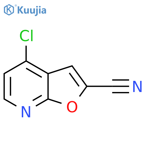 4-chlorofuro[2,3-b]pyridine-2-carbonitrile structure