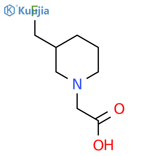 2-(3-(Fluoromethyl)piperidin-1-yl)acetic acid structure