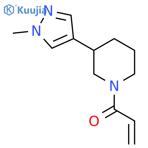 1-[3-(1-methyl-1H-pyrazol-4-yl)piperidin-1-yl]prop-2-en-1-one structure