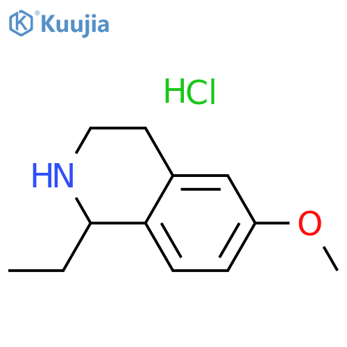 1-ethyl-6-methoxy-1,2,3,4-tetrahydroisoquinoline hydrochloride structure
