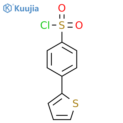 4-(thiophen-2-yl)benzene-1-sulfonyl chloride structure