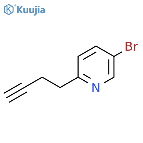 5-bromo-2-(but-3-yn-1-yl)pyridine structure