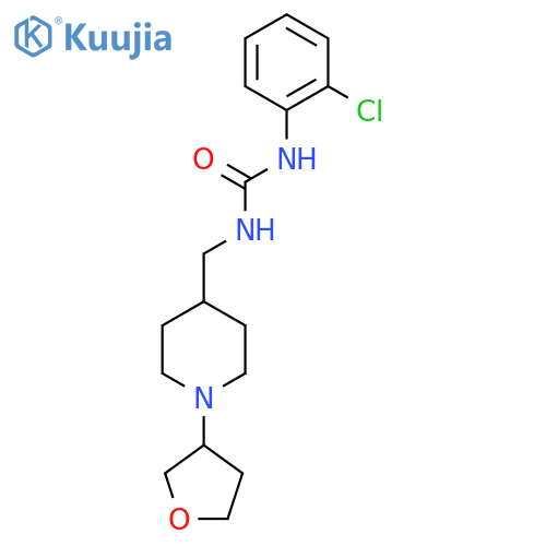 3-(2-chlorophenyl)-1-{1-(oxolan-3-yl)piperidin-4-ylmethyl}urea structure