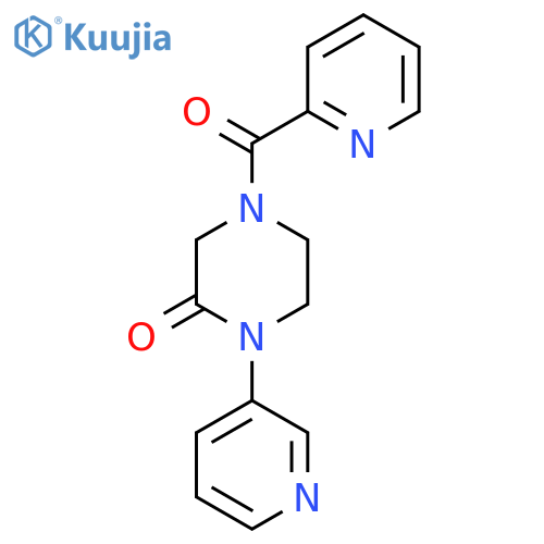 1-(Pyridin-3-yl)-4-(pyridine-2-carbonyl)piperazin-2-one structure