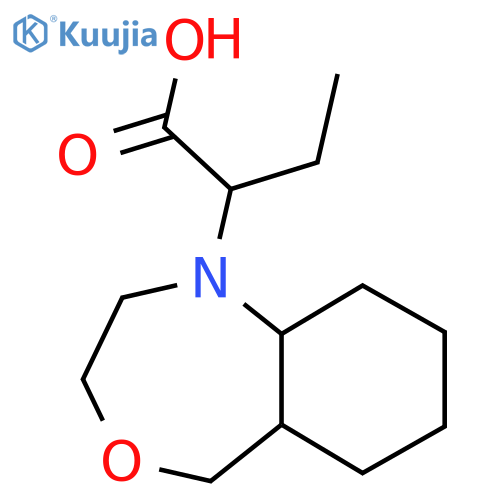 2-(Octahydrobenzo[e][1,4]oxazepin-1(5H)-yl)butanoic acid structure