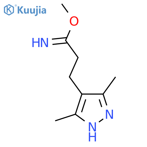 methyl 3-(3,5-dimethyl-1H-pyrazol-4-yl)propanimidate structure