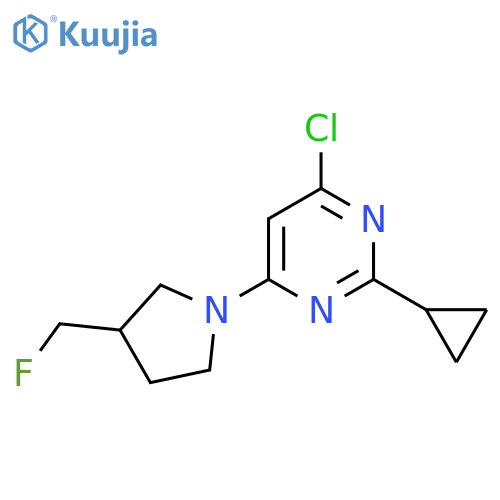 4-Chloro-2-cyclopropyl-6-(3-(fluoromethyl)pyrrolidin-1-yl)pyrimidine structure