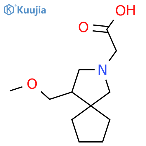 2-(4-(Methoxymethyl)-2-azaspiro[4.4]nonan-2-yl)acetic acid structure