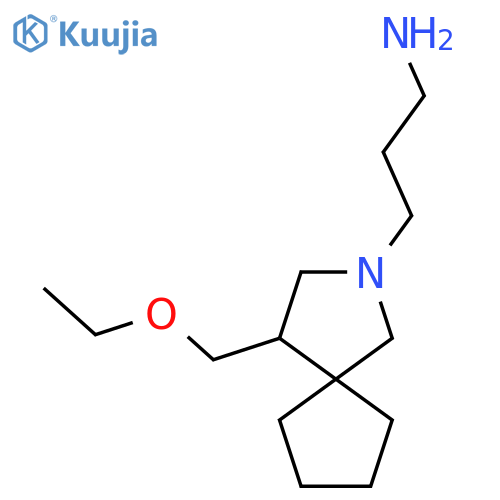 3-(4-(Ethoxymethyl)-2-azaspiro[4.4]nonan-2-yl)propan-1-amine structure