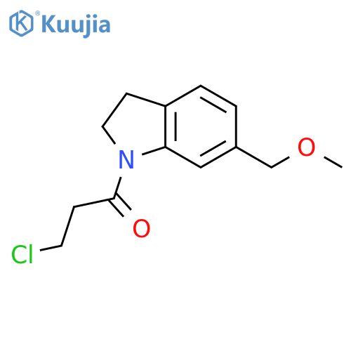 3-Chloro-1-(6-(methoxymethyl)indolin-1-yl)propan-1-one structure