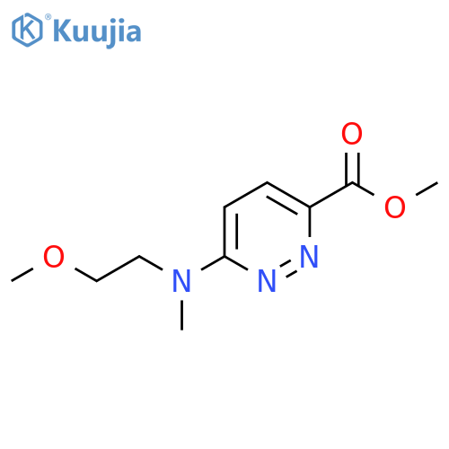 Methyl 6-((2-methoxyethyl)(methyl)amino)pyridazine-3-carboxylate structure