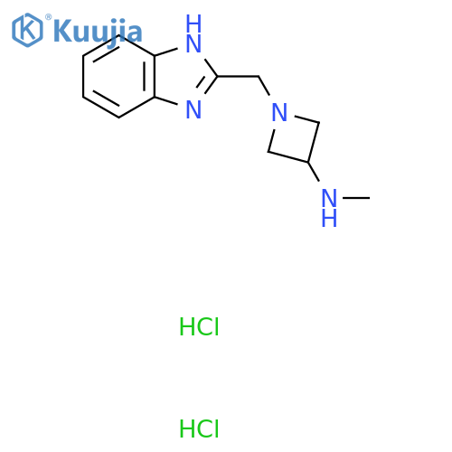 1-((1H-benzo[d]imidazol-2-yl)methyl)-N-methylazetidin-3-amine dihydrochloride structure