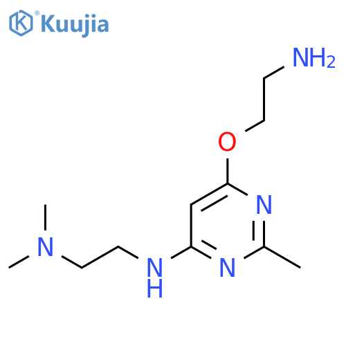 N1-(6-(2-Aminoethoxy)-2-methylpyrimidin-4-yl)-N2,N2-dimethylethane-1,2-diamine structure