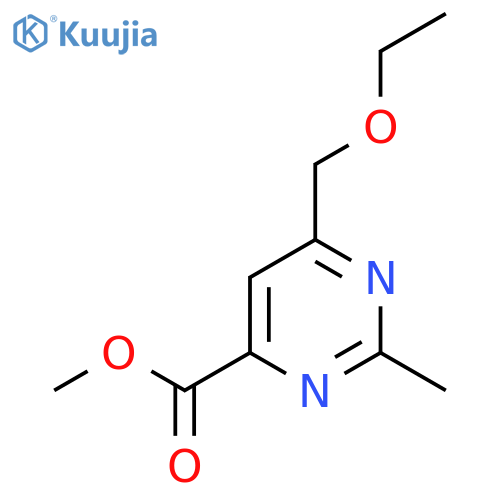 Methyl 6-(ethoxymethyl)-2-methylpyrimidine-4-carboxylate structure