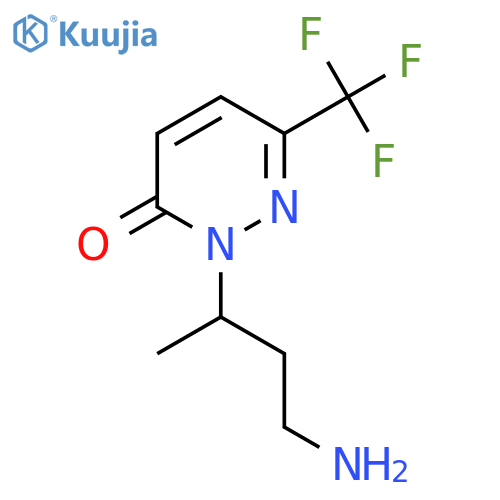 2-(4-Aminobutan-2-yl)-6-(trifluoromethyl)-2,3-dihydropyridazin-3-one structure