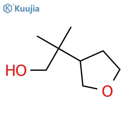 2-methyl-2-(oxolan-3-yl)propan-1-ol structure
