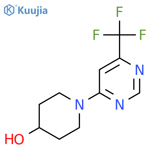 1-[6-(Trifluoromethyl)pyrimidin-4-yl]piperidin-4-ol structure